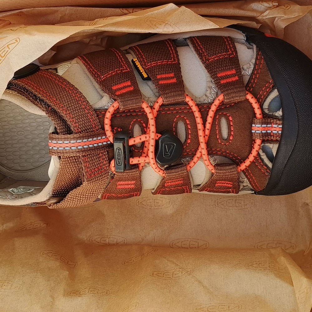 KEEN Kids Newport H2 Sandals - Dark Earth/Spicy Orange - Picture 4 of 4